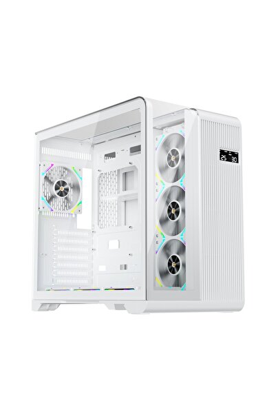 1ST PLAYER Carcasa 1stPLAYER® Gaming RT7-wh, afisaj digital, 4 ventilatoare a...