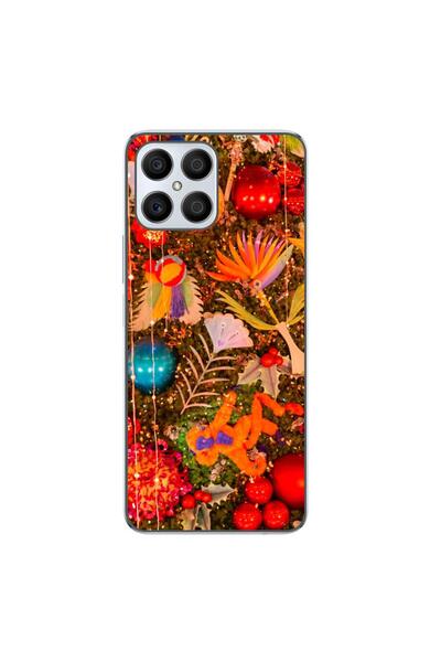OEM Husa compatibila cu Honor X8 Silicon Gel Tpu Model Craciun Decor Brad Vin...