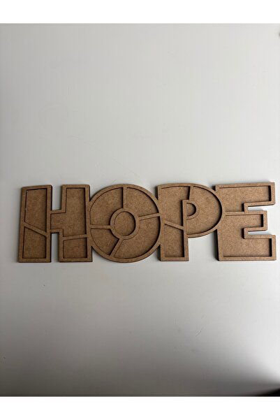 Karsan Mozaik 37x11cm HOPE Figür Ham Ahşap