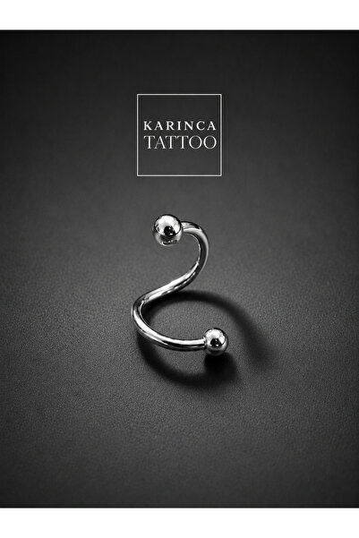 Karınca Piercing Spiral Twisted Barbell Piercing Conch Helix Tragus Orbital D...
