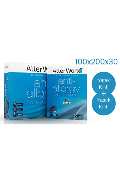 Allerworx Anti Toz Akarı Anti Alerjik Tek Kişilik Yatak Kılıfı Ve Yastık Kılı...