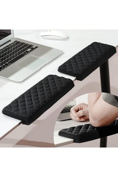 Arabest 2-Piece L-Shaped Desk Elbow Pad, Memory Foam Elbow Support Padding, N...