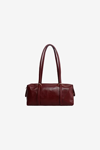 MARSEPTUN Gillian Double Handle Claret Red Matte Bag