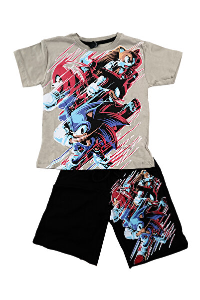 Bebelop Sonic Printed T-Shirt Shorts Set