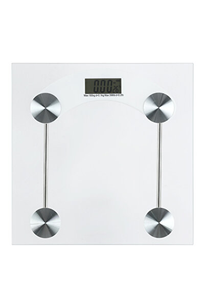 Lawazim Digital Glass Body Scale with LCD Display 180kg / 400lbs Bathroom Scale