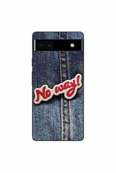 OEM Θήκη συμβατή με Google Pixel 6A Σιλικόνης Gel TPU Μοντέλο No Way Jeans
