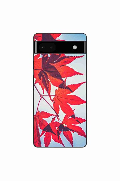OEM Husa compatibila cu Google Pixel 6A Silicon Gel Tpu Model Frunze de toamna