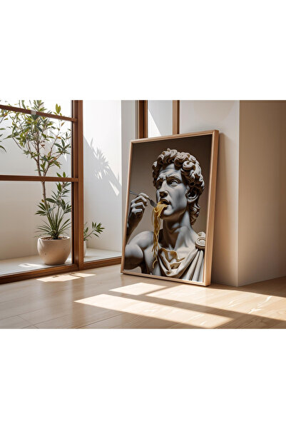 Tuba Decor Tablou înrămat cu lemn dintr-o singură bucată, timpul pentru paste