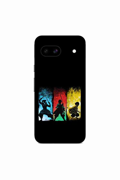 OEM Husa compatibila cu Google Pixel 8A Silicon Gel Tpu Model Demon Slayer Team