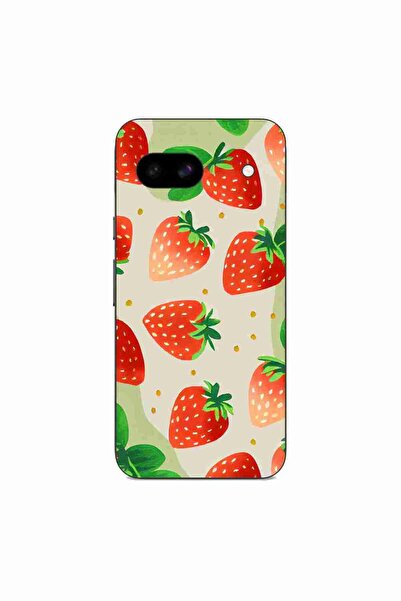 OEM Husa compatibila cu Google Pixel 8A Silicon Gel Tpu Model Capsuni Pattern
