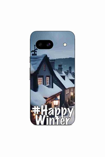OEM Husa compatibila cu Google Pixel 8A Silicon Gel Tpu Model Happy Winter