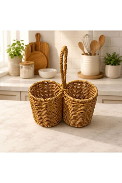 Coşev Rattan 2'li Kaşık Organizer