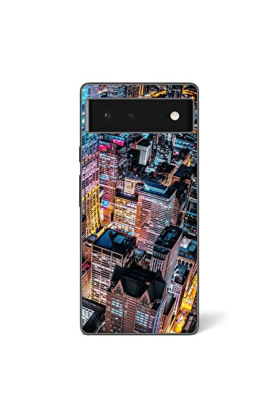 OEM Husa compatibila cu Google Pixel 6 Silicon Gel Tpu Model Night City