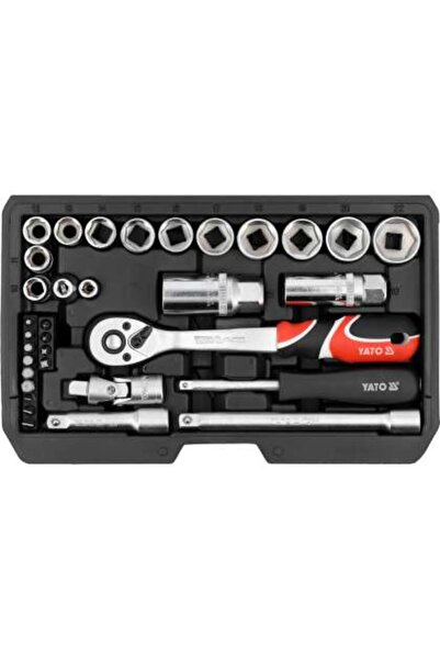 yato Trusă Tubulare 1/4", 3/8" 34 Piese