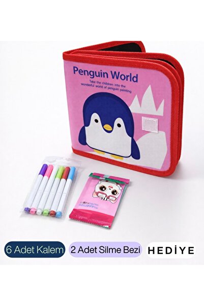 A&A Çocuk Çizim Tableti Doodle Silinebilir Çizim Defteri Karalama Defteri Eği...