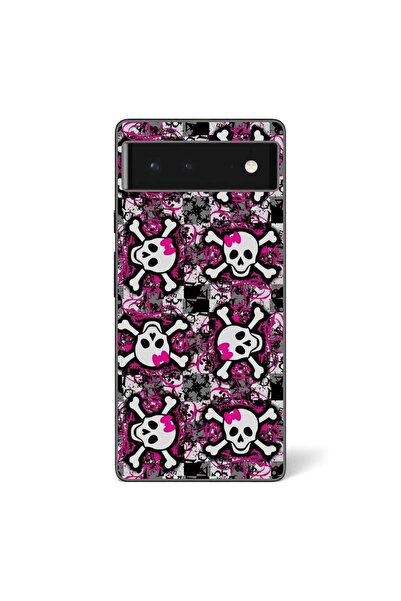 OEM Husa compatibila cu Google Pixel 6 Silicon Gel Tpu Model Pop Art Skeleton