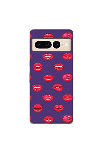 OEM Husa compatibila cu Google Pixel 7 Pro Silicon Gel Tpu Model Buze Pattern