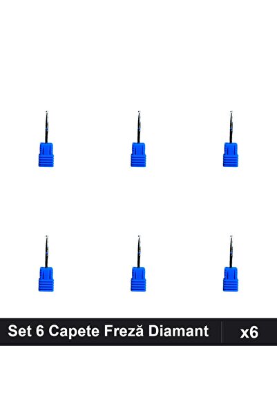 NAİLS Set 6 Capete Freză Diamant Unghii, Manichiură Profesională, Accesorii P...