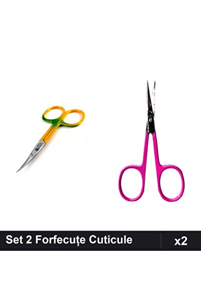 One Group Set 2 Forfecuțe Profesionale Cuticule One Group, Degrade și Clasic,...