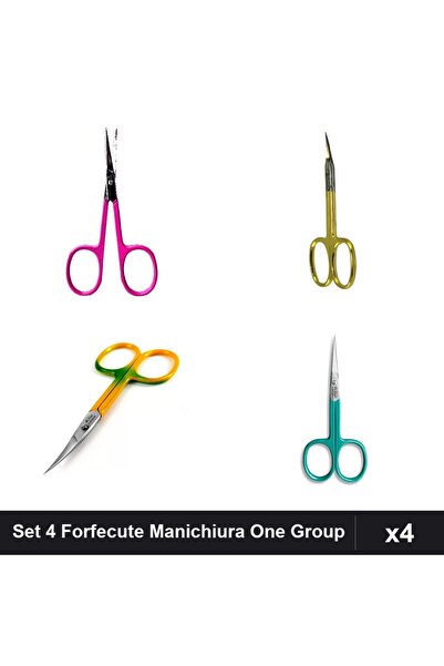 One Group Set 4 Forfecute Profesionale Manichiura One Group, Cuticule, Nuante...