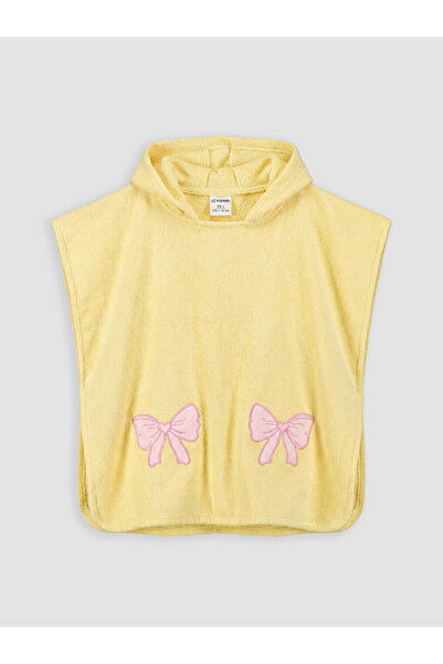 LC Waikiki Gulis clothing^new season yellow cotton baby girl poncho towel
