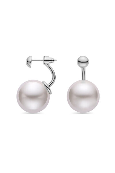 Lisa&Co. Cercei Argint Anchor Mix Argint placat cu rodiu / Shellpearls / Alb