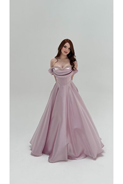 AYŞENUR DİNÇER Soft Glam Abiye Pudra