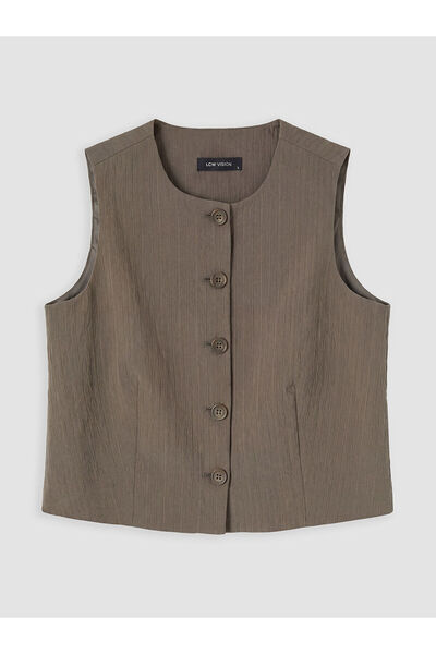 LC Waikiki Nevavm Textured Women's Classic Vest with a Difference