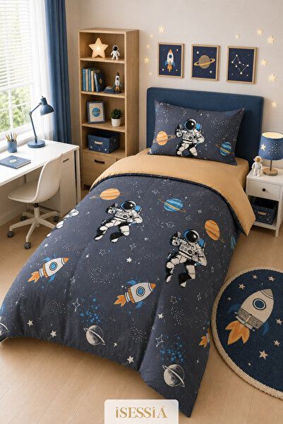 Isessia Set de lenjerie de pat elastică pentru o persoană Dream Cosmo |   160...