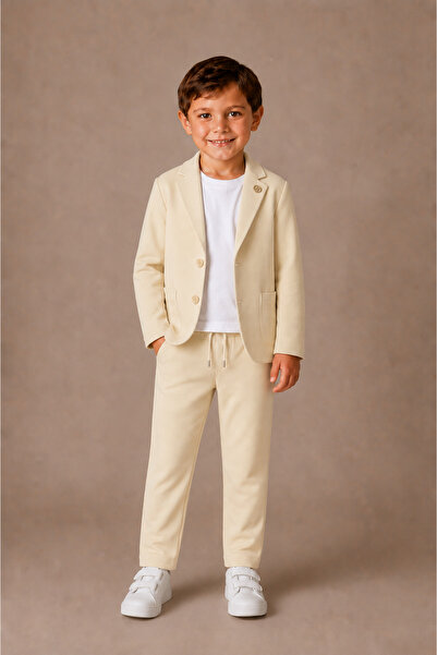 Atlas Kids Boys' Unlined Blazer Suit Set of 4 - Wedding Graduation Special Oc...