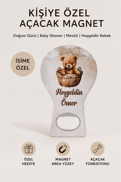 makromelvandesign Balon açacak magnet 10adet - baby shower - mevlüt - doğum günü