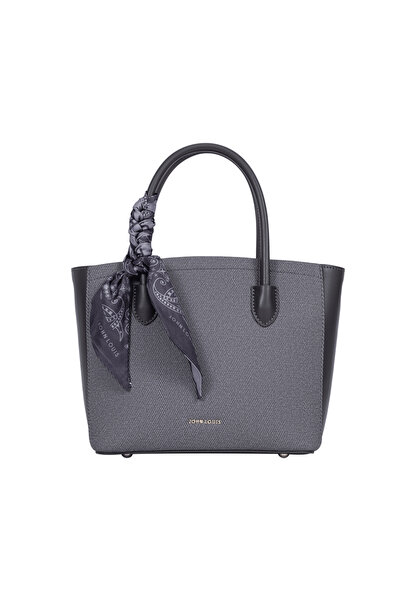 John Louis Ladies Hand Bag with adjustable JLSU26-06, Gray