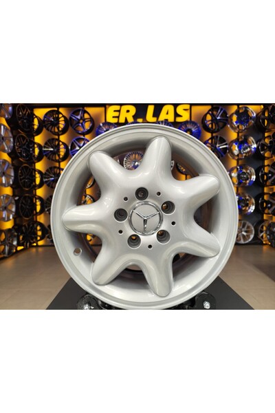 MERCEDES 4 Adet ORIJINAL 6*15 5*112 ET31 66.6 SILVER JANT REVİZE EDİLMİŞ (Takım)
