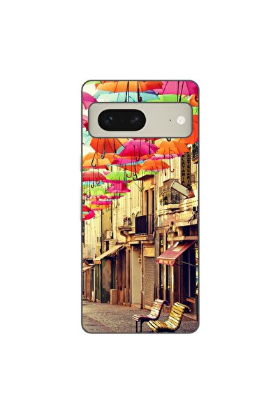 OEM Husa compatibila cu Google Pixel 8 Silicon Gel Tpu Model Strada Umbrele C...