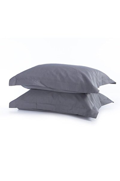Nef Nef Homeware Nef Nef Elements Σετ Μαξιλαροθήκες Σατέν 52x72 Γκραφίτη