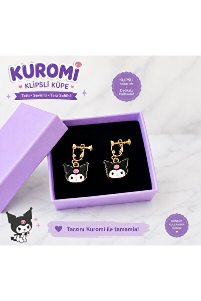 1PARÇAMAVİ Deliksiz ayarlanabilir klipsli çocuk küpesi - KUROMİ KÜPE