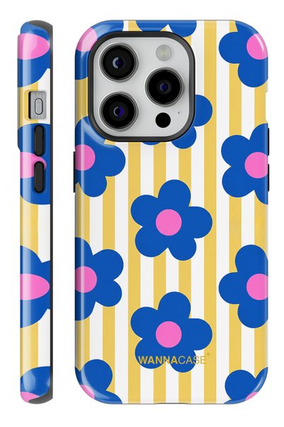 WANNACASE iPhone 13 Pro Blue Flow Dual Layer Essential Tough Phone Case