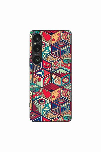 OEM Husa compatibila cu Sony Xperia 1 VI Silicon Gel Tpu Model Pop Art Geometric