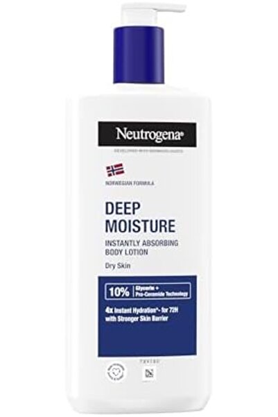 neutrogena deep moisture parfümlü vücut losyonu (400 ml) (2 paketi) 1285180