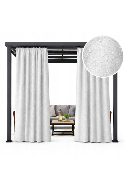 NOW-ART , Ready-made Drapery Curtain , Elegant Design, 200x220 cm, Grey, Ring...