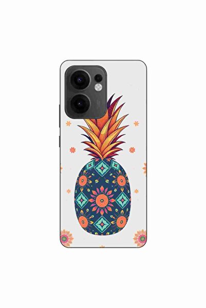 OEM Husa compatibila cu Oppo Reno13 F Silicon Gel Tpu Model Floral Pineapple