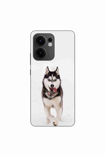 OEM Калъф, съвместим с Oppo Reno13 F, силиконов гел TPU, модел Хъски