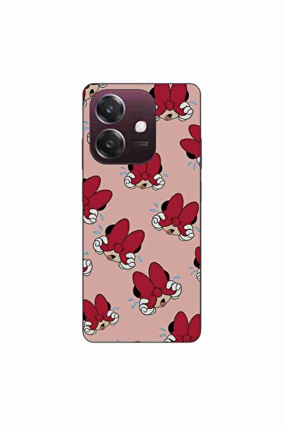 OEM Калъф за Oppo A40 от силиконов гел TPU с десен Мини, червен
