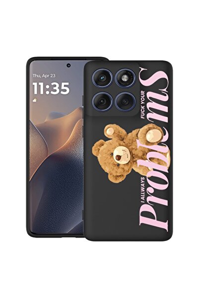 bestcase ¬Æ Case for Poco X6 5G with Teddy Bear Design - Your Problems, TPU M...