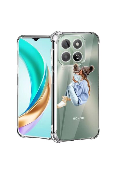 bestcase Husă pentru Honor X7c / 200 Smart cu design Fată Mamă cu un băiat, A...