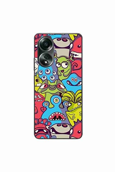OEM Husa compatibila cu Oppo A58 4G Silicon Gel Tpu Model Squishi Monsters