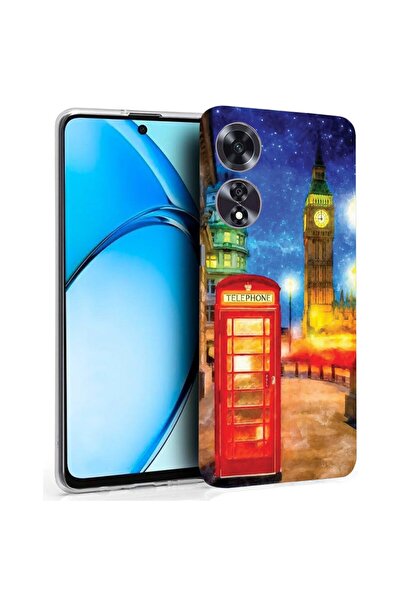 bestcase ¬Æ Husa pentru OPPO A60 4G, Clear Silicon 2MM, London, Antisoc, Prot...