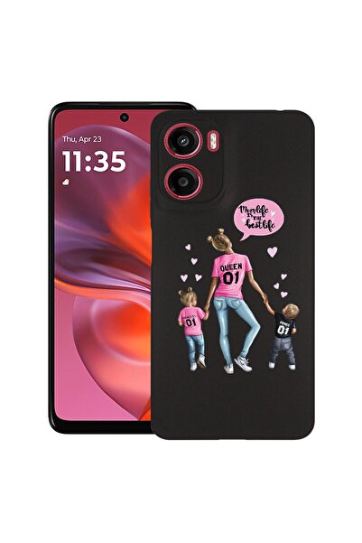 bestcase Θήκη για Motorola Moto G06 με σχέδιο  "Mom Life " με αγόρι και κορίτ...
