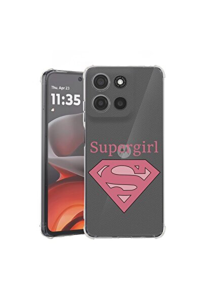 bestcase Θήκη για Motorola Moto G15, Αντικραδασμική 1.5MM, Supergirl, Προστασ...