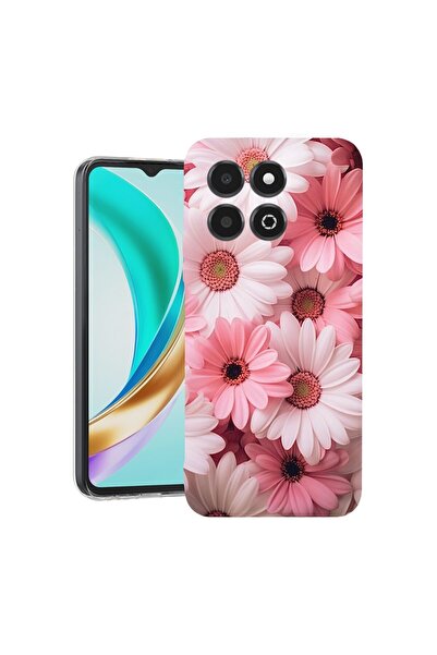 bestcase ¬Æ Husa Clear Slim Silicon Compatibila cu Honor X6c, Pink Daisy, 311...